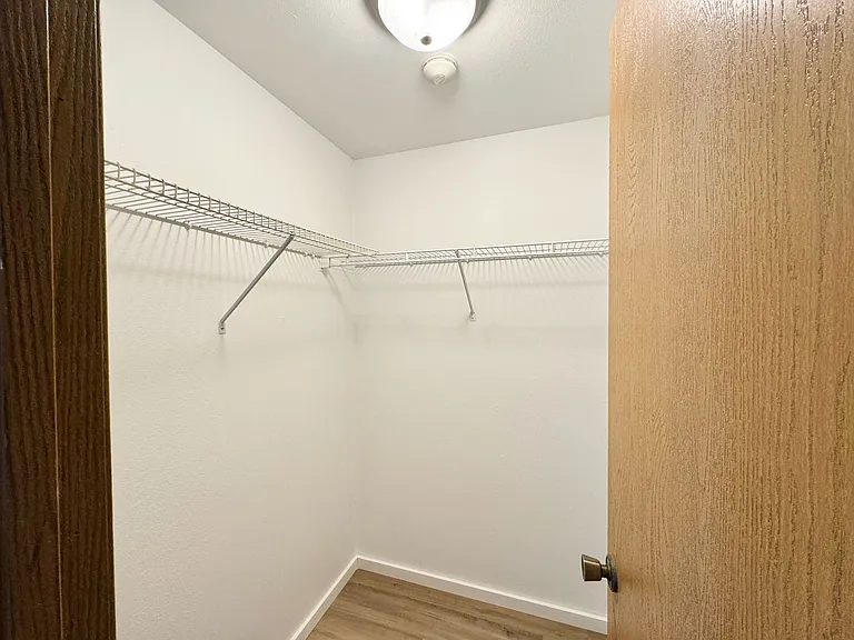 Walk-in closet.