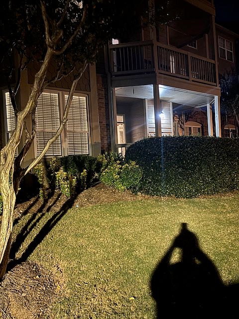 night view off back deck