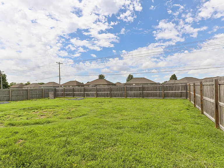 Big fenced back yard
