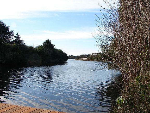 Looking westerly down the Bell Canal (taken from the dock).