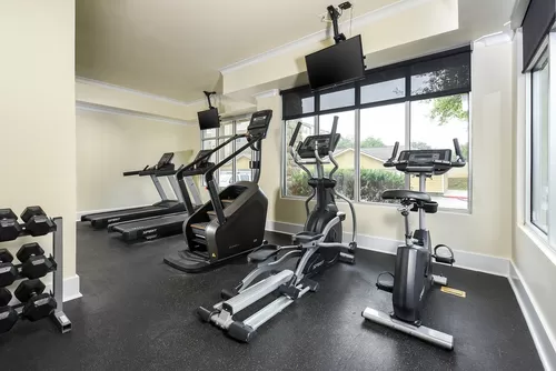 Fitness Center with Cardio Machines and Free Weights - Siena on Sonterra