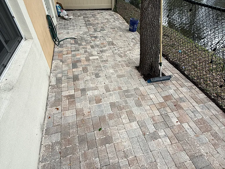 Newly Paved Patio Area
