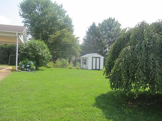 carport and side yard