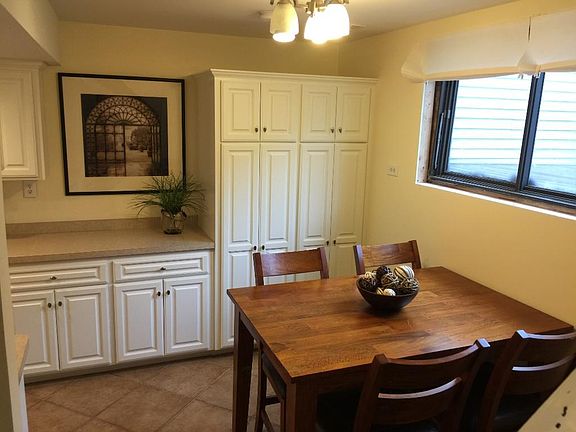 Dining area with updated lighting