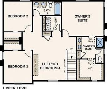 Layout second floor