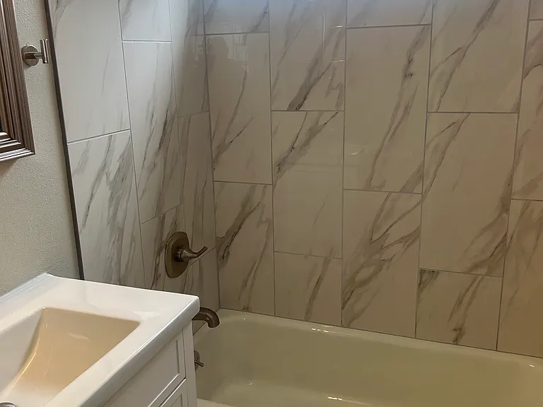 Ceramic tile shower