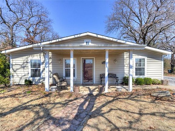 Covered front porch.