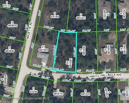 Gallinule - Map - Aerial