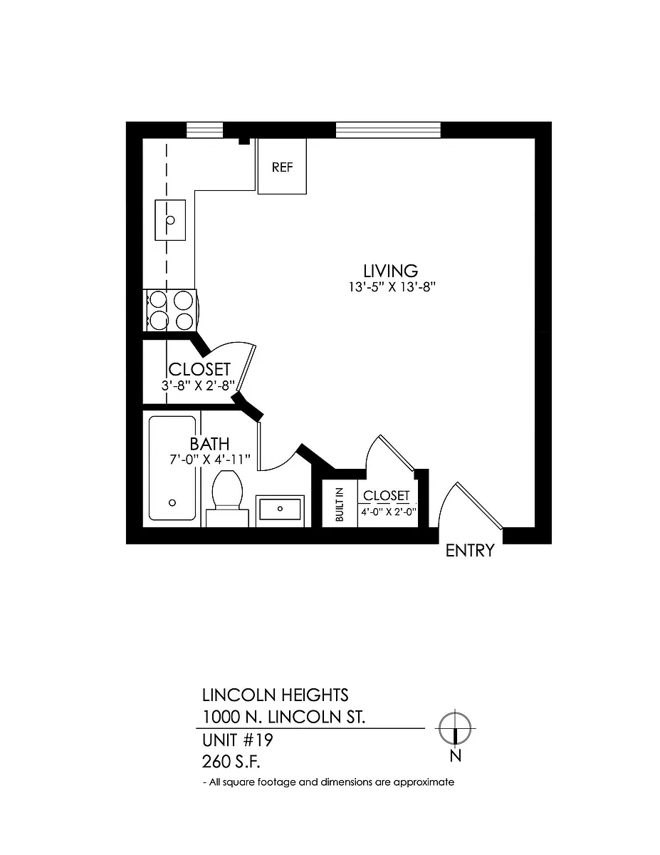 Floor plan Studio