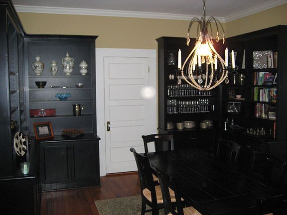 Separate Dining Room with beautiful built-ins