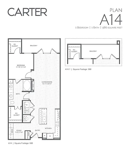 Floor plan A14