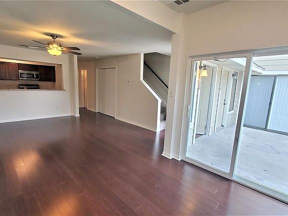 New patio sliding doors help light up this great living space.