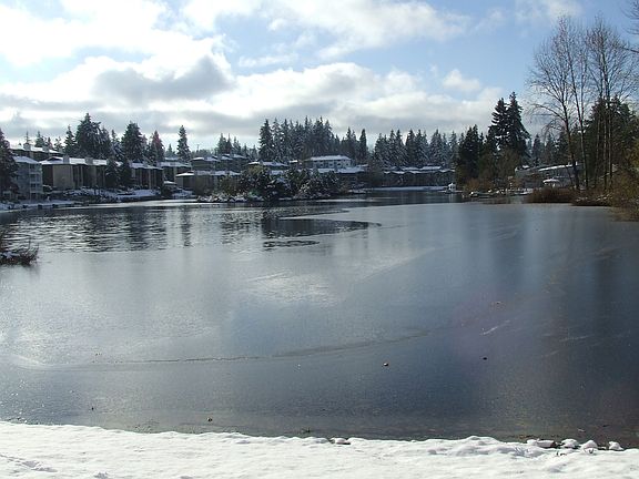 View of the lake inside the complex