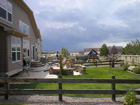 Back deck view of 23057 Cleveland Drive, Parker Co 80138