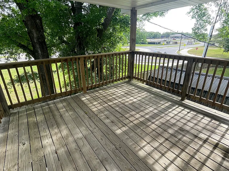 Upstairs Private Deck. Keesler Air Base Entrance in back