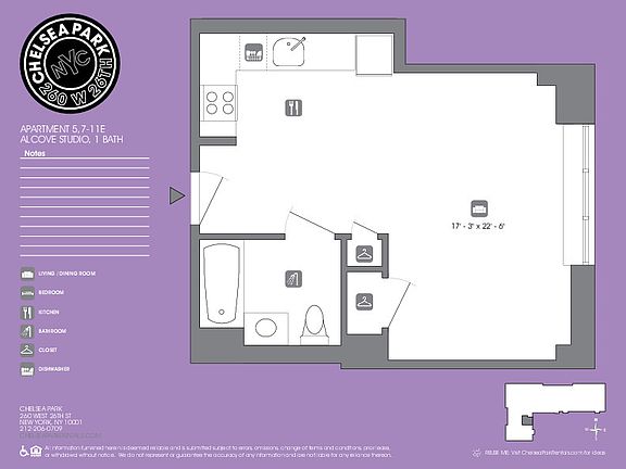 2nd image of 260 W 26th St APT 10E