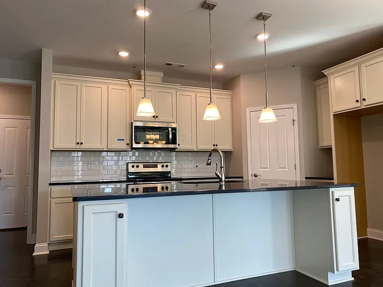 Kitchen with granite countertop