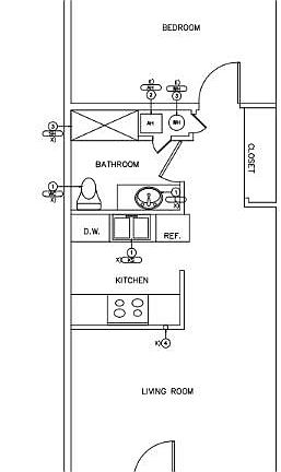 1 Bedroom Floorplan