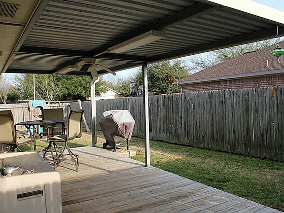 Large covered patio