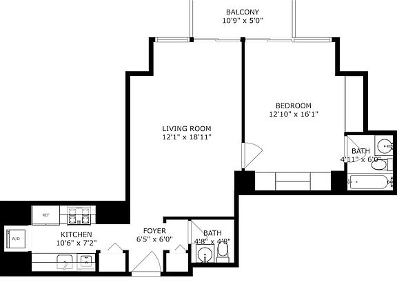 2nd image of 161 W 61st St APT 26H