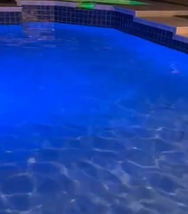 Colorful pool lights