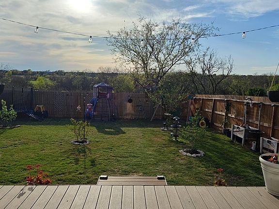 You can make the backyard fit your " Zen" needs, with your fig tree, crepe myrtle , edible cactus and mulberry trees all included