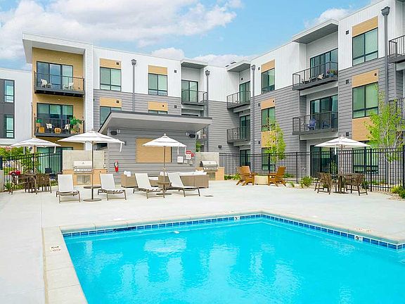 Take a dip in our pool on a hot summer day.