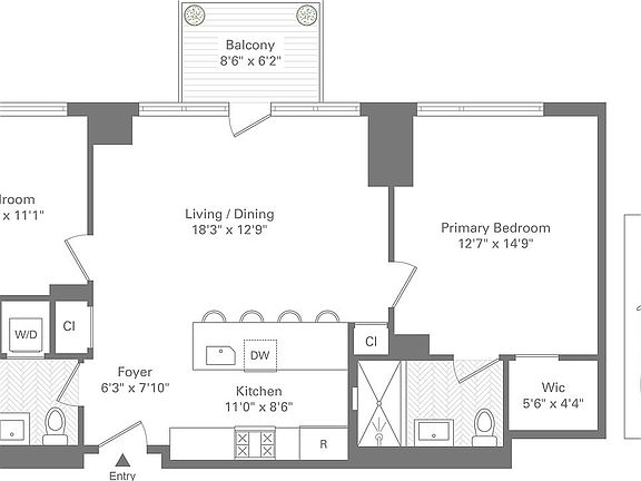 5th image of 214 N 11th St APT 3V