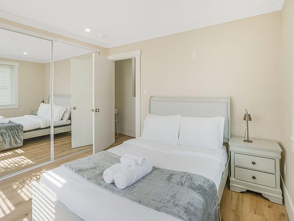 Full Bed, Nightstand, Closet