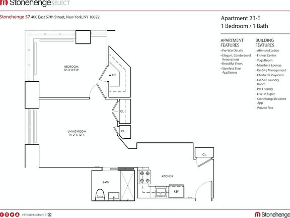 2nd image of 400 E 57th St #2BE