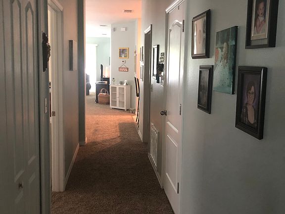 Hall with entry to garage