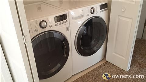 Newly redesigned laundry closet