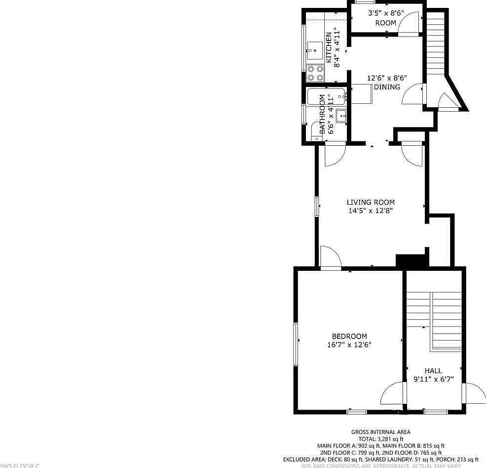 1 bed, 1.0 bath, 624 sqft, $850 — Photo 3