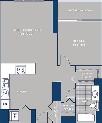 1 bd 1 bath / 07 09 floor plan One Superior Place