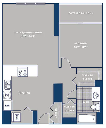 Floor plan 1 bd 1 bath / 07 09