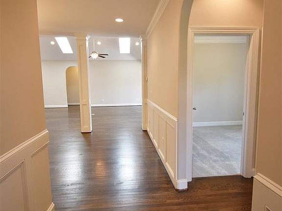 Foyer with wainscoting