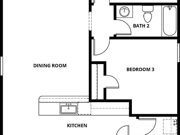 The Cedar has a wonderful open-concept layout.