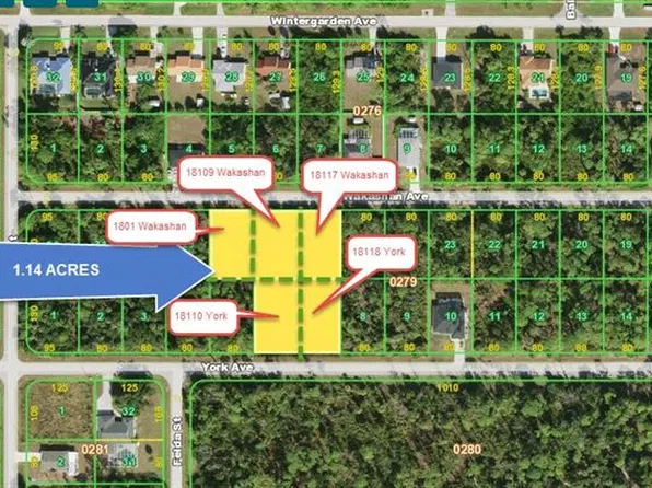 18101 WAKASHAN AVENUE LOT 28, PORT CHARLOTTE, FL 33948
