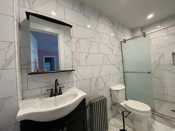 Newly renovated luxurious bathroom.