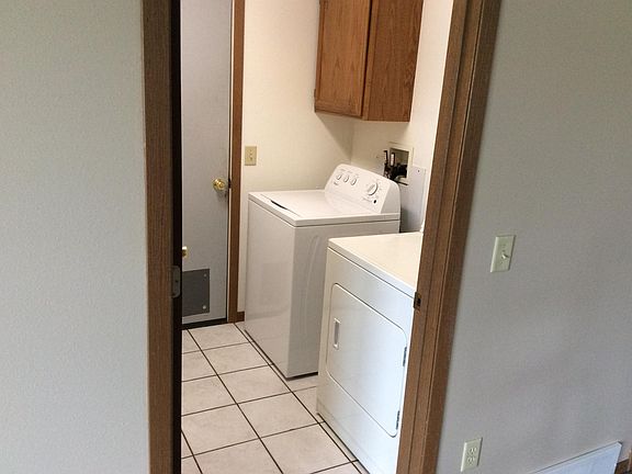 Newer washer and dryer.