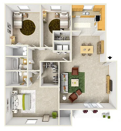 Floor plan Aspen II San Luis