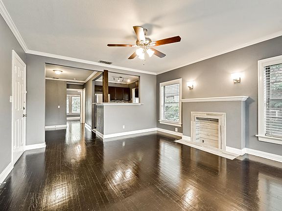View of Living Space, Dining Room, and Kitchen