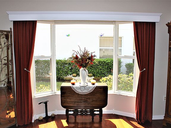 Bay window near foyer