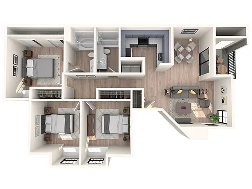 Floor plan 3x2 | Shore | Prior Reno