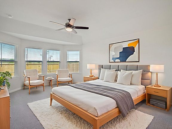 Virtually Staged Primary Suite