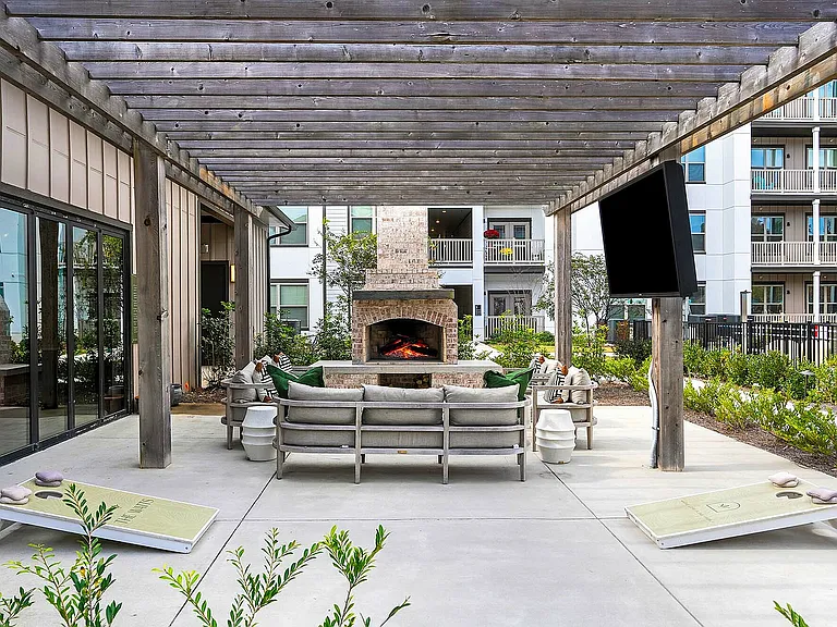 Experience outdoor elegance with this stylish patio setup.