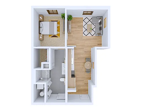 Floor plan Ocotillo - Fully Furnished