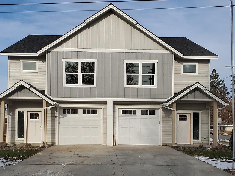 Front of home. Both the right and left units are available for rent.