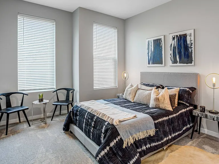 Bedroom with Large Windows