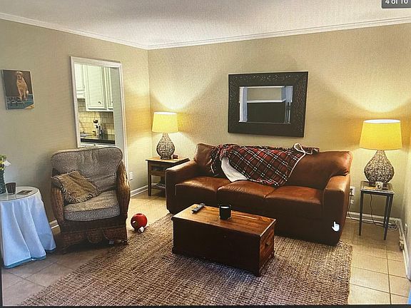 Living room with working fireplace